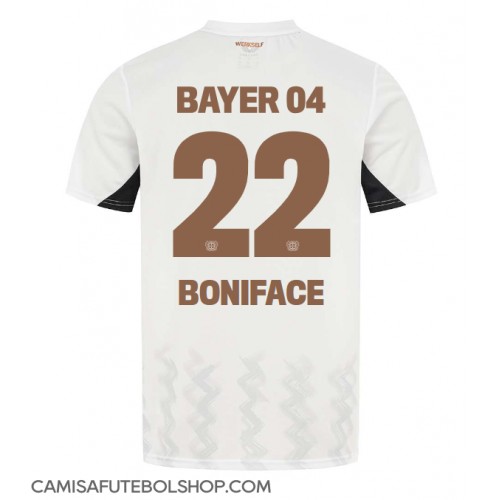 Camisa de time de futebol Bayer Leverkusen Victor Boniface #22 Replicas 2º Equipamento 2024-25 Manga Curta